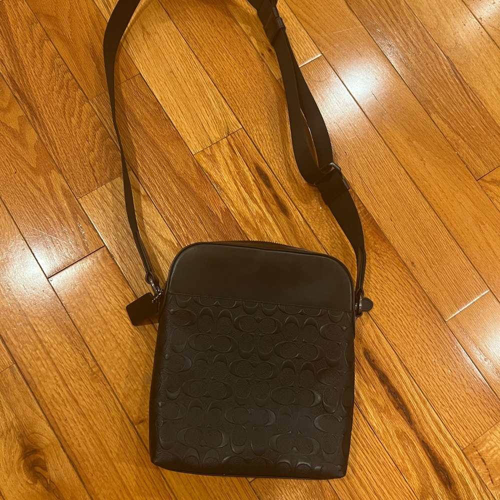 Coach Crossbody Leather Unisex Bag